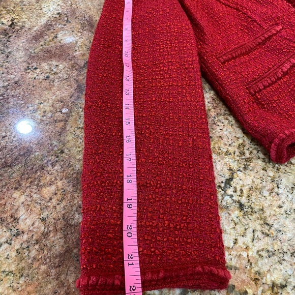 VTG Pendleton Women’s Red Wool Blend Cropped Blazer Jacket Red Size 4 - Picture 10 of 10